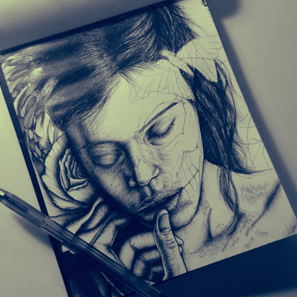 Skull Girl by Ricardo Ajcivinac Skull Girl by Ricardo Ajcivinac